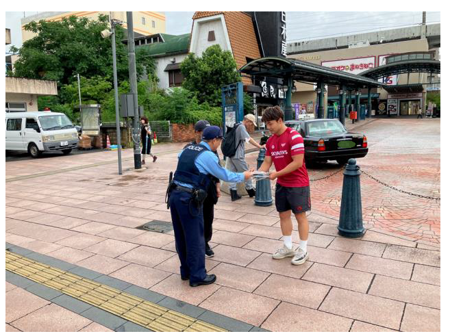 広島県 夏の交通安全運動 街頭キャンペーン 画像