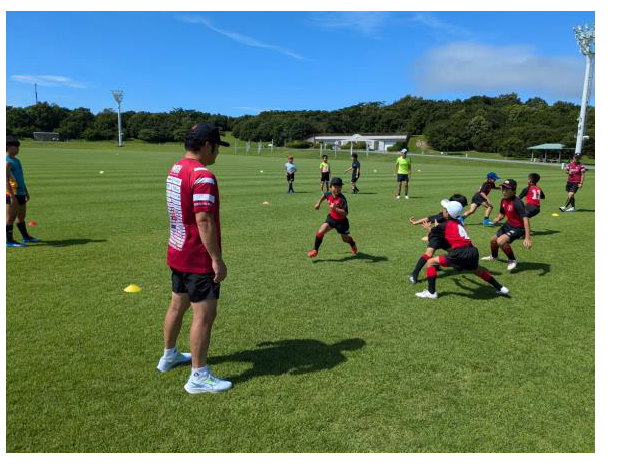 山口ジュニアアスリートアカデミー ラグビークリニック 画像