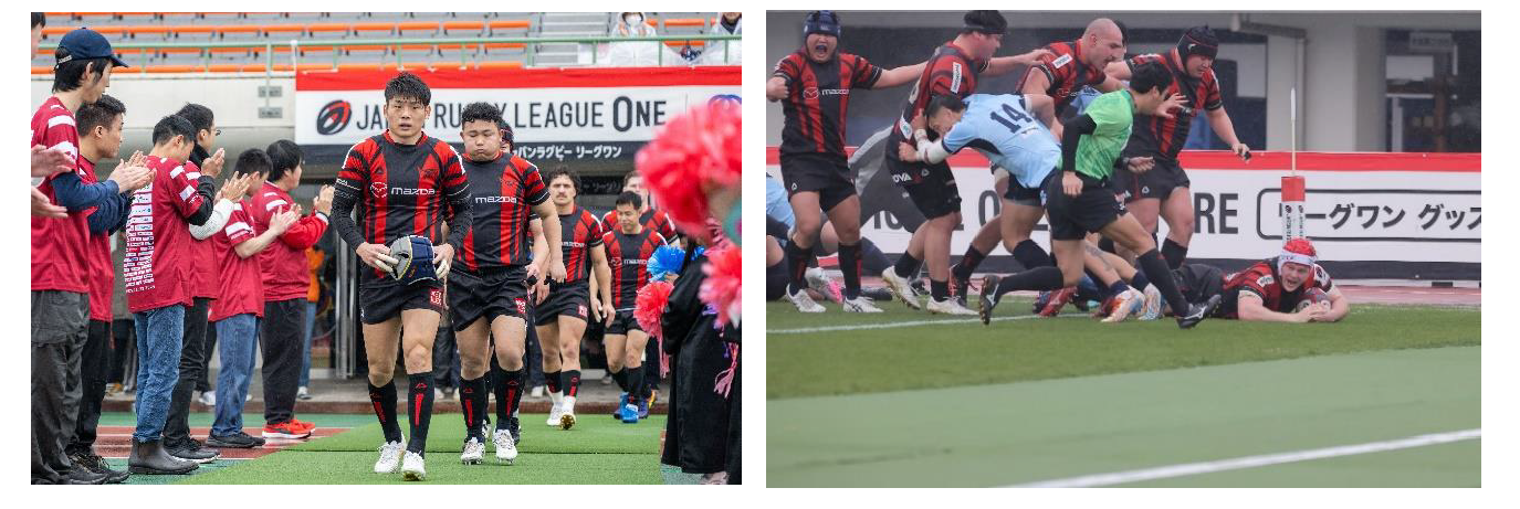 ＜NTT JAPAN RUGBY LEAGUE ONE2023-24第10節 試合結果＞ 画像