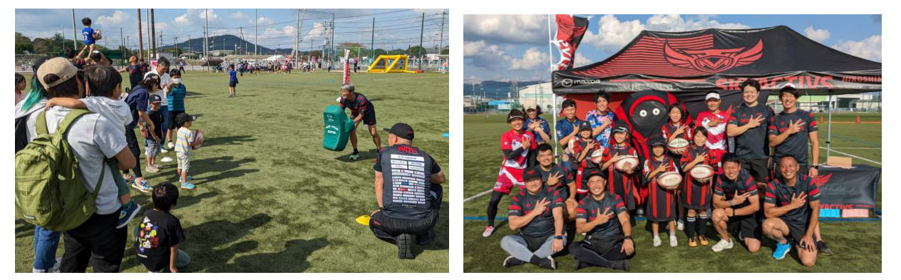 「ほうふスポーツフェスタ2023」ラグビー体験会 画像