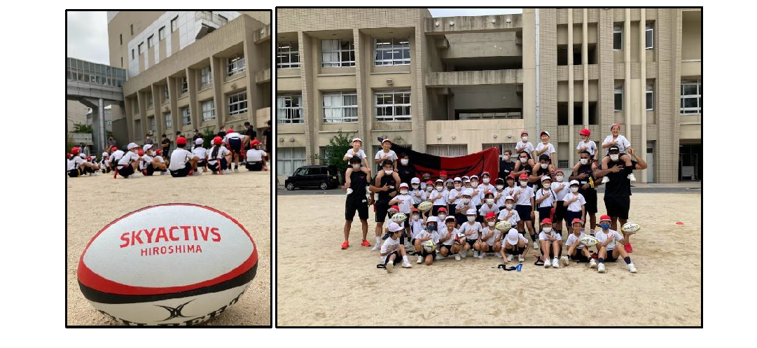 【活動情報】9月29日(木)広島市立袋町小学校 タグラグビー教室について 画像